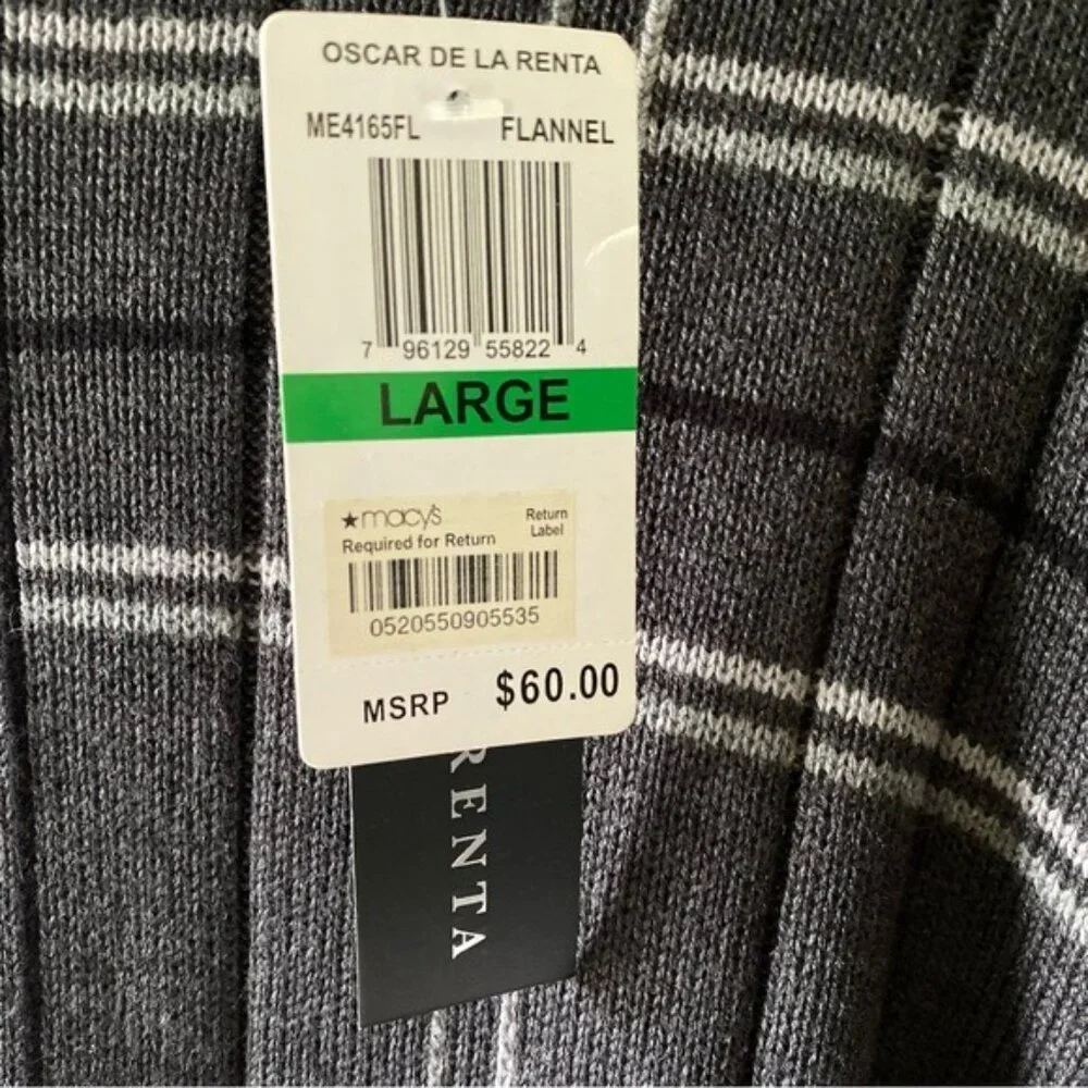 NWT Oscar De‎ La Renta Men's Long-Sleeved Pullover Sweater Size L - Picture 4 of 7